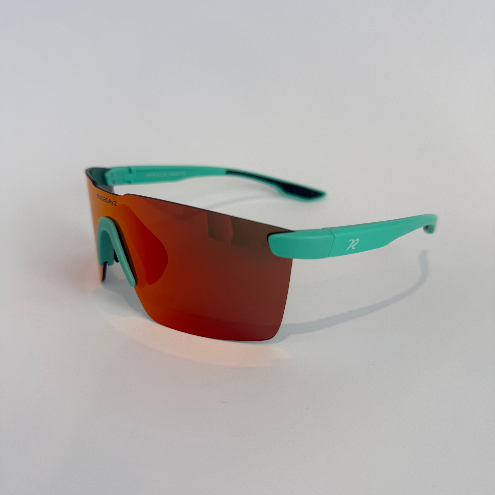 Miami Aqua Frame Performance Sunglasses - Side Profile