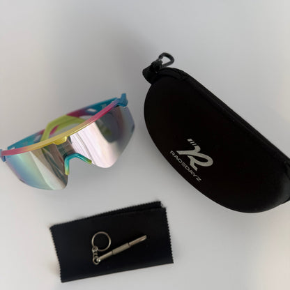 des Sables Multicoloured Frame Sunglasses with Carry Case and Accessories